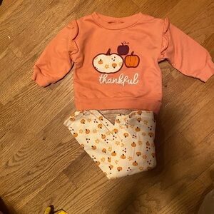Thanksgiving Chick pea pumpkin outfit